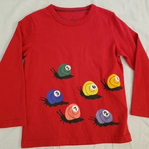 Mini Boden 3-4y Snail Long Sleeve